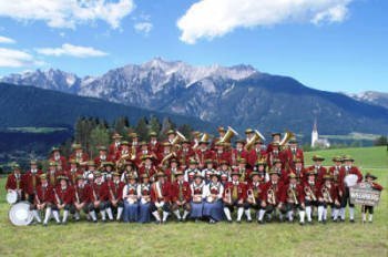 Gruppenbild der Bundesmusikkapelle Weerberg